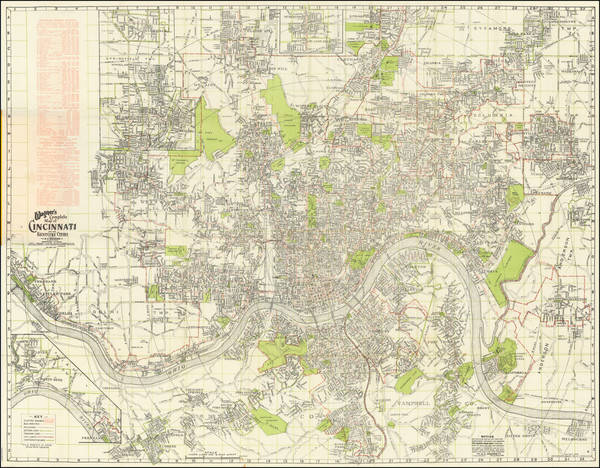 82-Kentucky and Ohio Map By A. C. Wagner & Co.