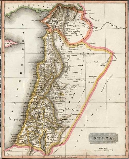 50-Asia, Middle East and Holy Land Map By Aaron Arrowsmith