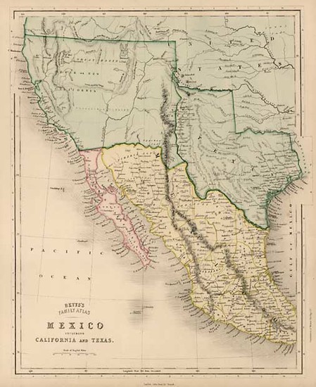 78-Texas, Southwest, Rocky Mountains and California Map By John Betts