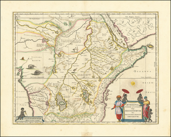 66-East Africa and West Africa Map By Willem Janszoon Blaeu