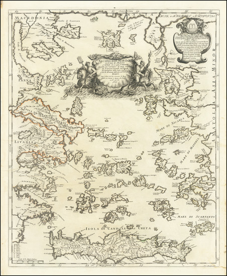 21-Greece Map By Giacomo Giovanni Rossi - Giacomo Cantelli da Vignola