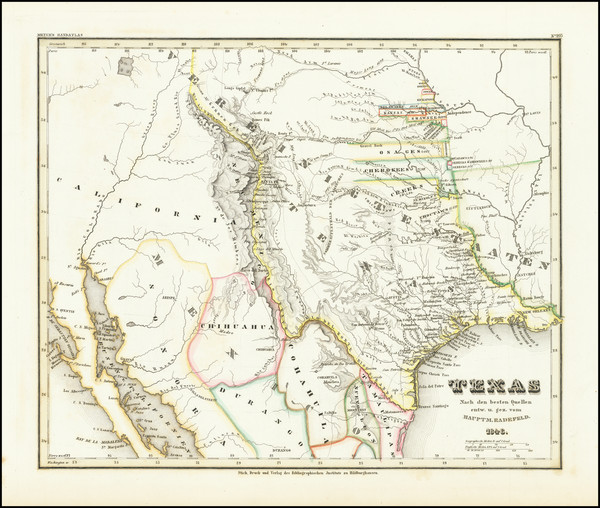 6-Texas and Southwest Map By Joseph Meyer