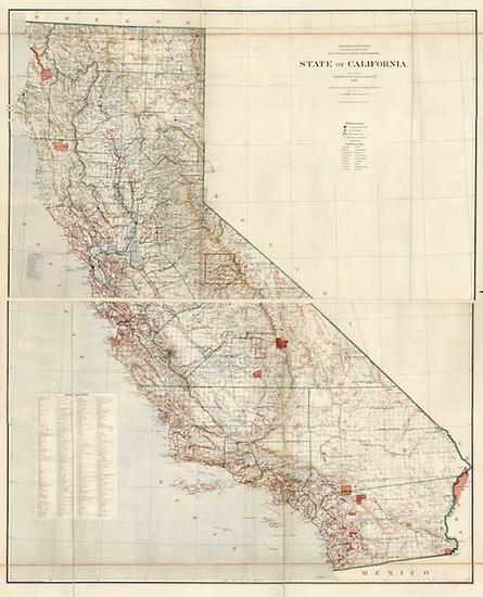 71-California Map By General Land Office