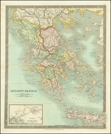 30-Greece Map By Henry Teesdale