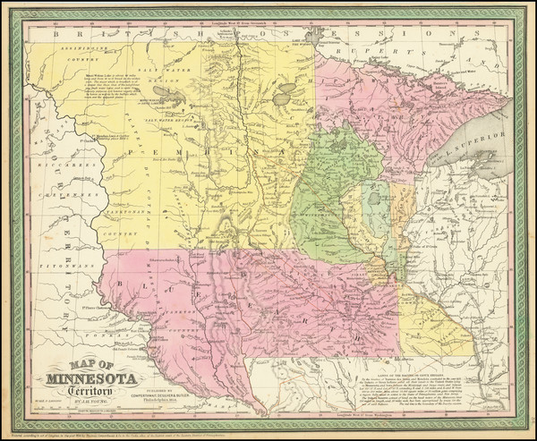 79-Minnesota, North Dakota and South Dakota Map By Cowperthwait, Desilver & Butler
