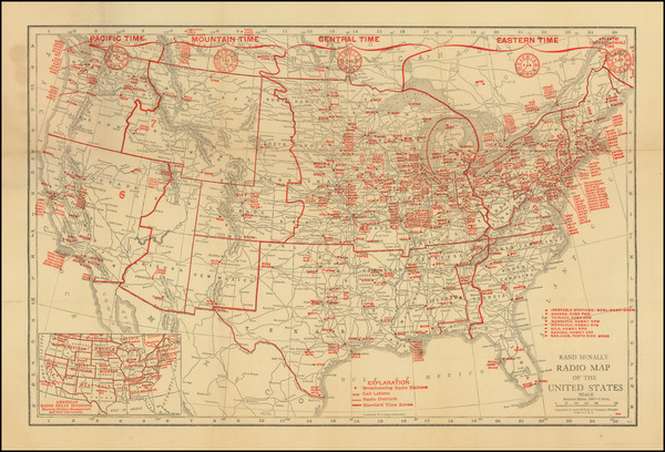 96-United States Map By Rand McNally & Company