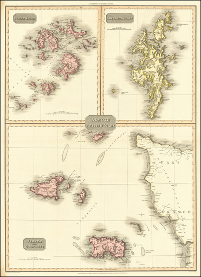 87-British Isles and British Counties Map By John Pinkerton