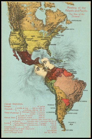 39-Pictorial Maps and America Map By I. L.  Maduro