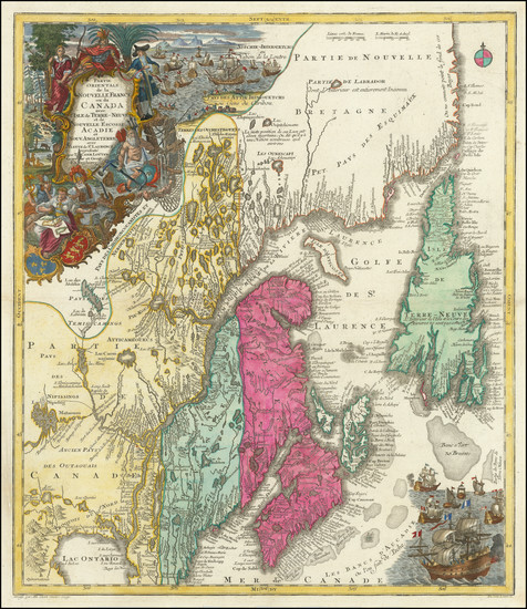 18-New England and Canada Map By Tobias Conrad Lotter