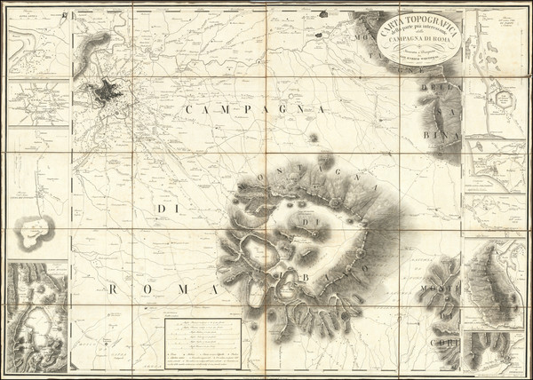 98-Northern Italy, Southern Italy and Rome Map By Giovanni Enrico Westphal