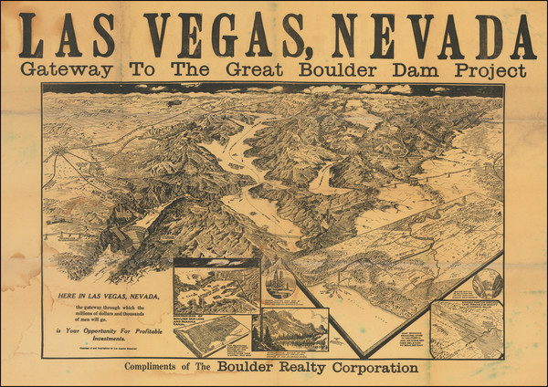 3-Nevada and Pictorial Maps Map By Gerald  Allen Eddy