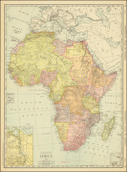 19-Africa Map By William Rand  &  Andrew McNally