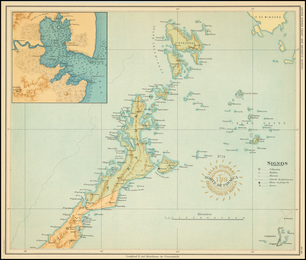 51-Philippines Map By Hoen & Co.