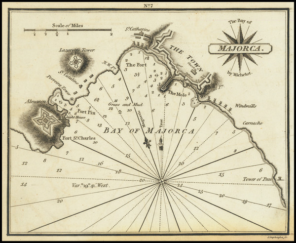 92-Balearic Islands Map By William Heather