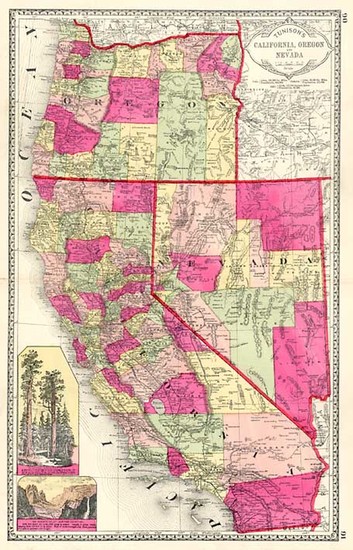 56-California Map By H.C. Tunison