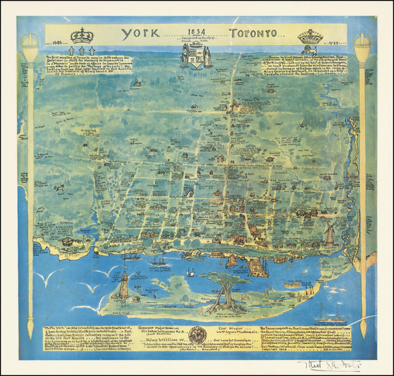 62-Eastern Canada Map By Ethel G.A. Foster