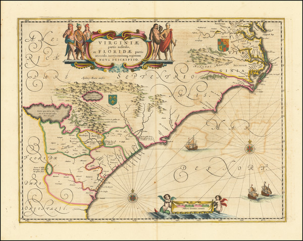 5-Southeast, Virginia, Georgia and North Carolina Map By Jan Jansson