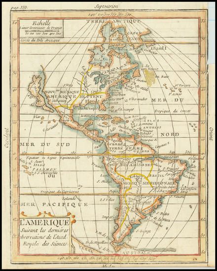 79-California as an Island and America Map By Claude Buffier