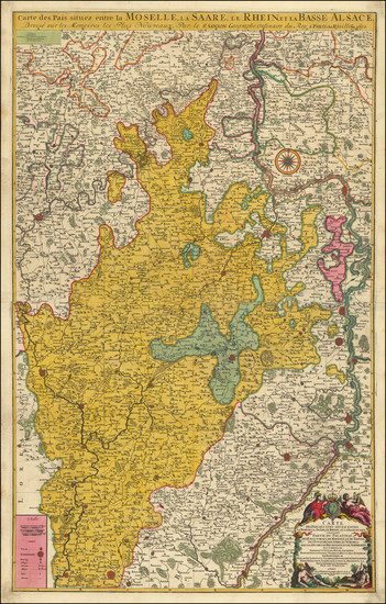 45-Süddeutschland Map By Alexis-Hubert Jaillot