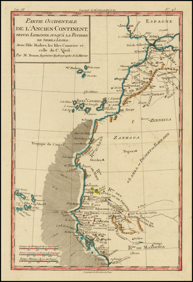 30-North Africa and West Africa Map By Rigobert Bonne