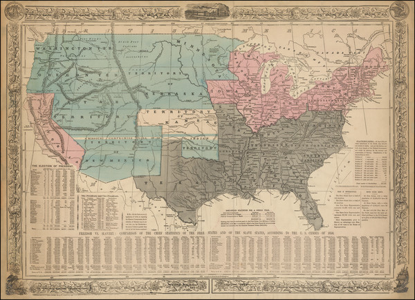 35-United States and Civil War Map By William C. Reynolds