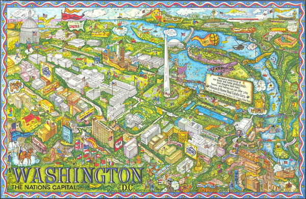 84-Washington, D.C. Map By Trans Continental Cartographers / Penthouse Studios