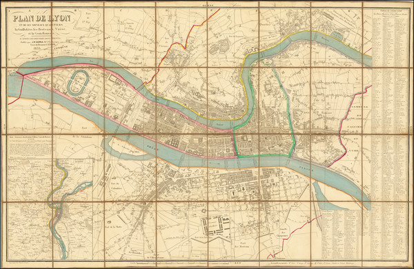 36-Sud et Alpes Française Map By J. B. Gadola