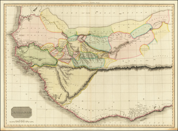 20-West Africa Map By John Pinkerton