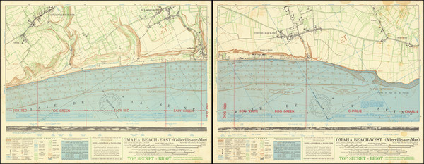 80-France and World War II Map By Commander Task Force 122