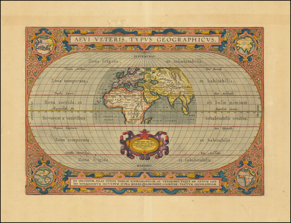 17-World Map By Abraham Ortelius