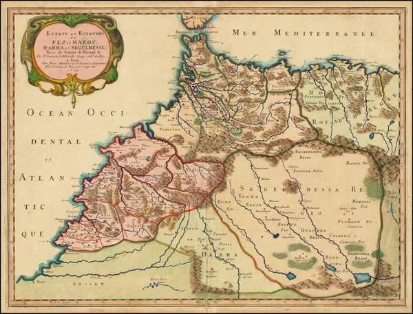 5-North Africa Map By Nicolas Sanson