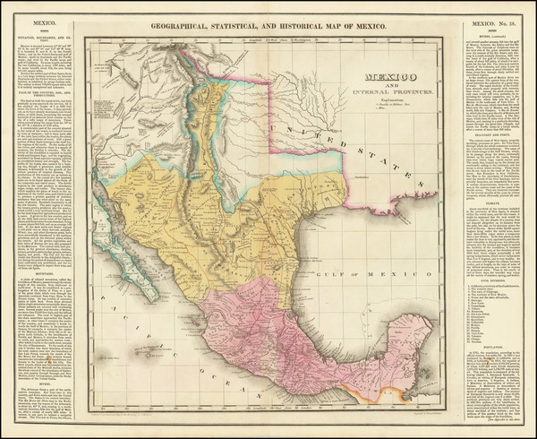 4-Texas, Southwest, Rocky Mountains and Mexico Map By Henry Charles Carey  &  Isaac Lea