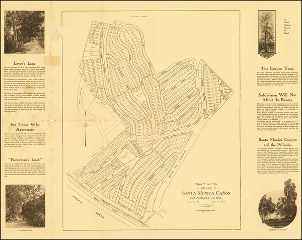 81-Los Angeles Map By Santa Monica Land Company