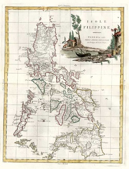 60-Philippines Map By Antonio Zatta