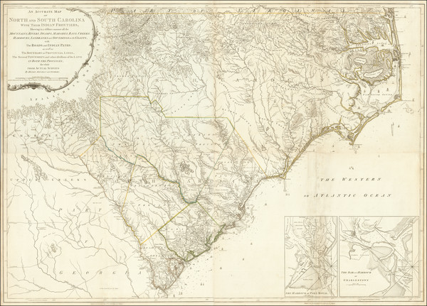 69-North Carolina and South Carolina Map By 