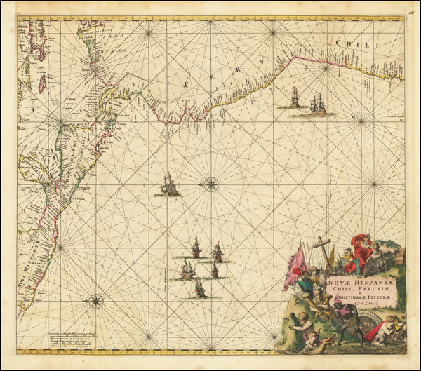 33-Mexico, Central America and South America Map By Frederick De Wit