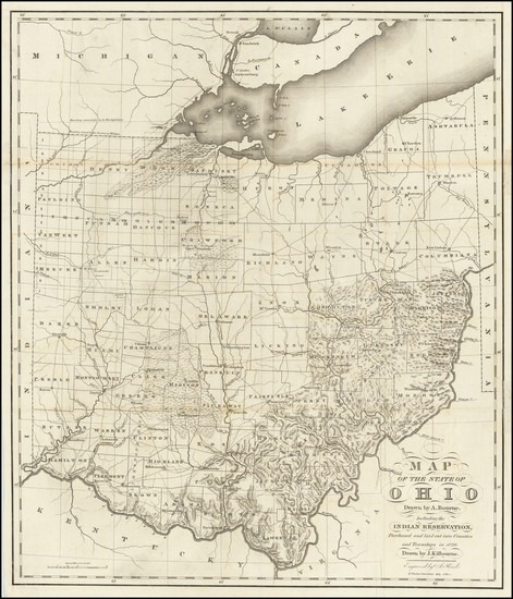 43-Ohio Map By Caleb Atwater