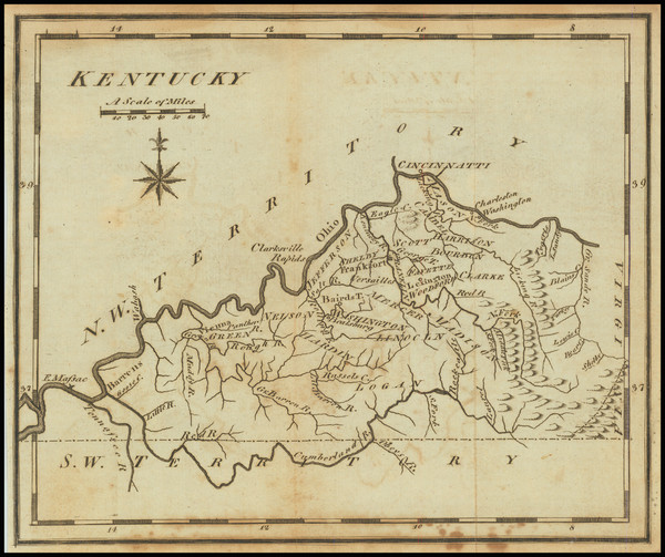 16-Kentucky Map By Joseph Scott