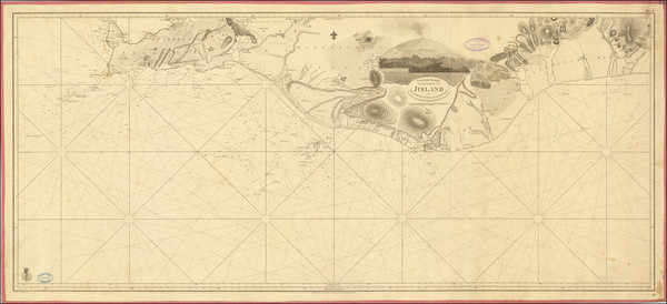 58-Iceland Map By Kongelige Danske Søkort-Arkiv