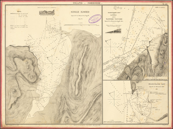 63-Iceland Map By Kongelige Danske Søkort-Arkiv