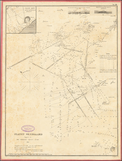 54-Iceland Map By Kongelige Danske Søkort-Arkiv