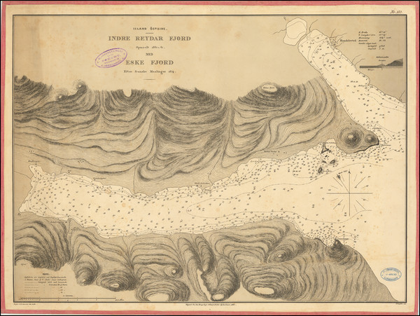 55-Iceland Map By Kongelige Danske Søkort-Arkiv