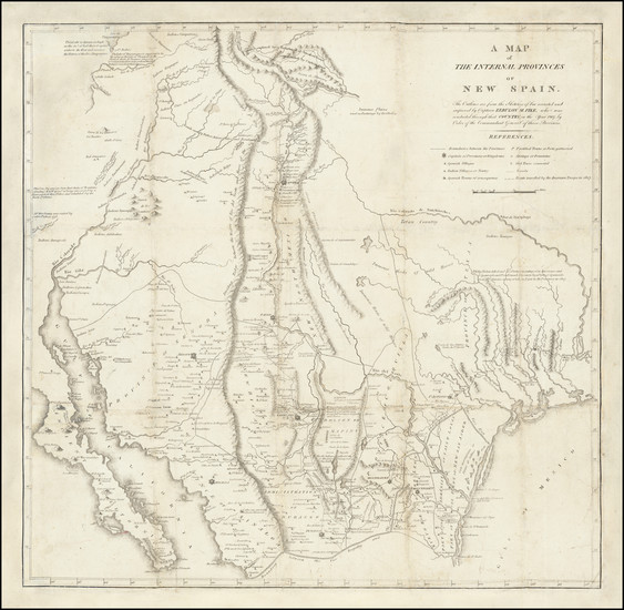 15-Texas, Southwest and Rocky Mountains Map By Zebulon Montgomery Pike