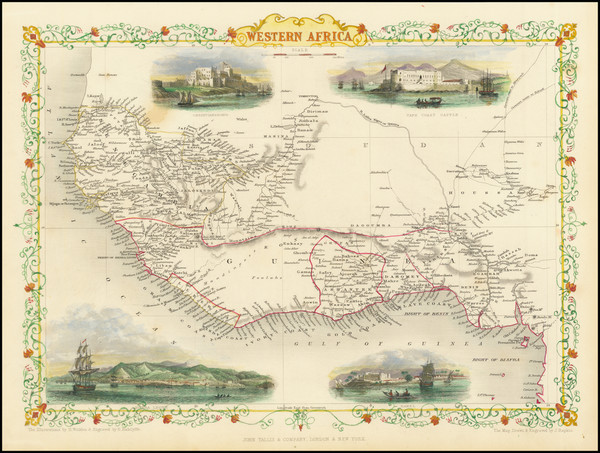 37-West Africa Map By John Tallis