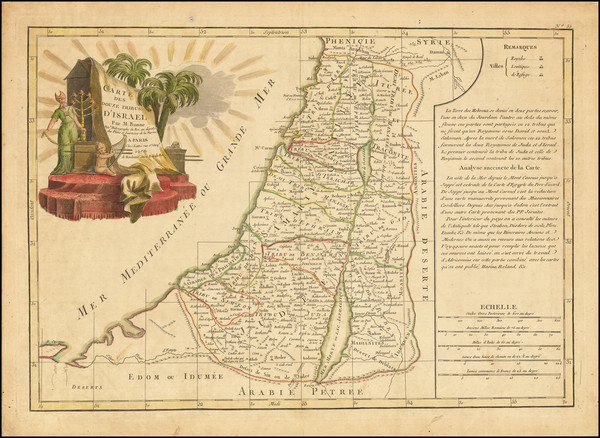 26-Holy Land Map By Jean Janvier