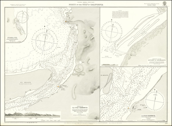 42-Baja California Map By British Admiralty