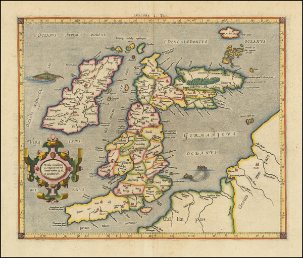 8-Europe and British Isles Map By Gerard Mercator