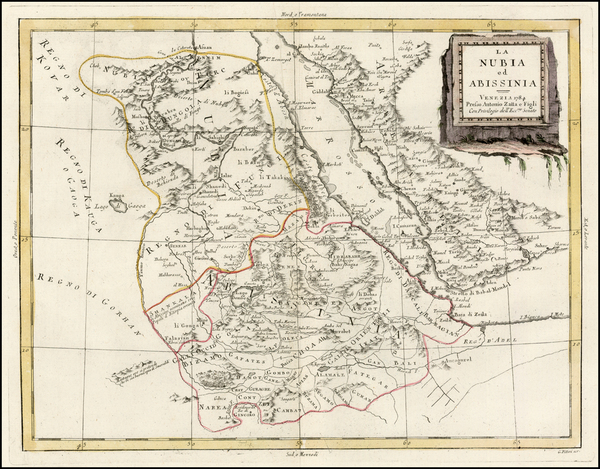 3-Asia, Middle East, Africa, North Africa and East Africa Map By Antonio Zatta