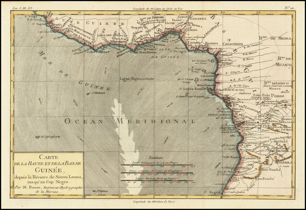 6-West Africa Map By Rigobert Bonne