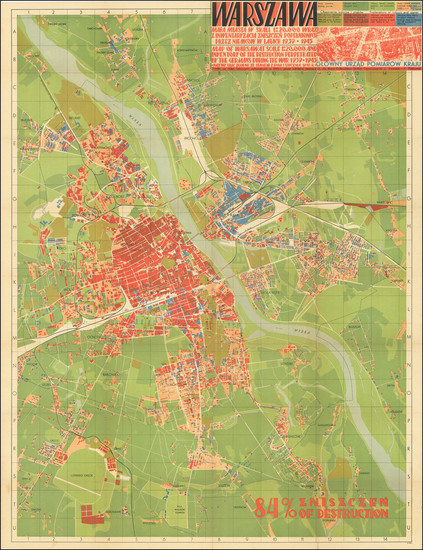 65-Poland and World War II Map By Biuro Kartograficzne GUPK / L. Kowalski / Felicjan Piątkowski